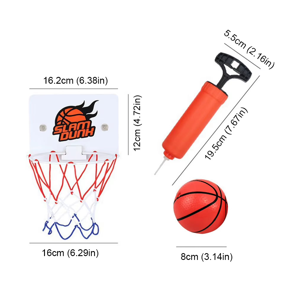 Suction Cup Basketball Hoop with 2 Balls Mini Basketball Hoop Practice Basketball Hoop Basketball Accessories