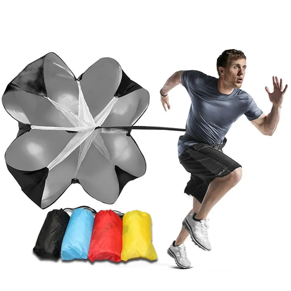 Adjustable Speed Parachute Agility Training Umbrella Football Resistance Rope Fitness Running Chute